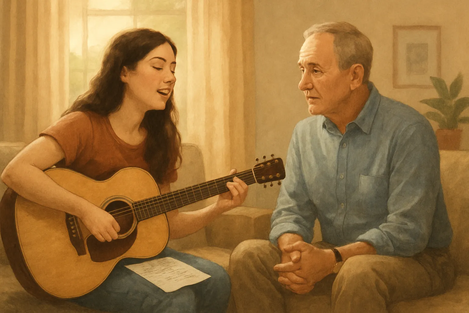 lyrics for an unemotional dad that don't make him squirm
