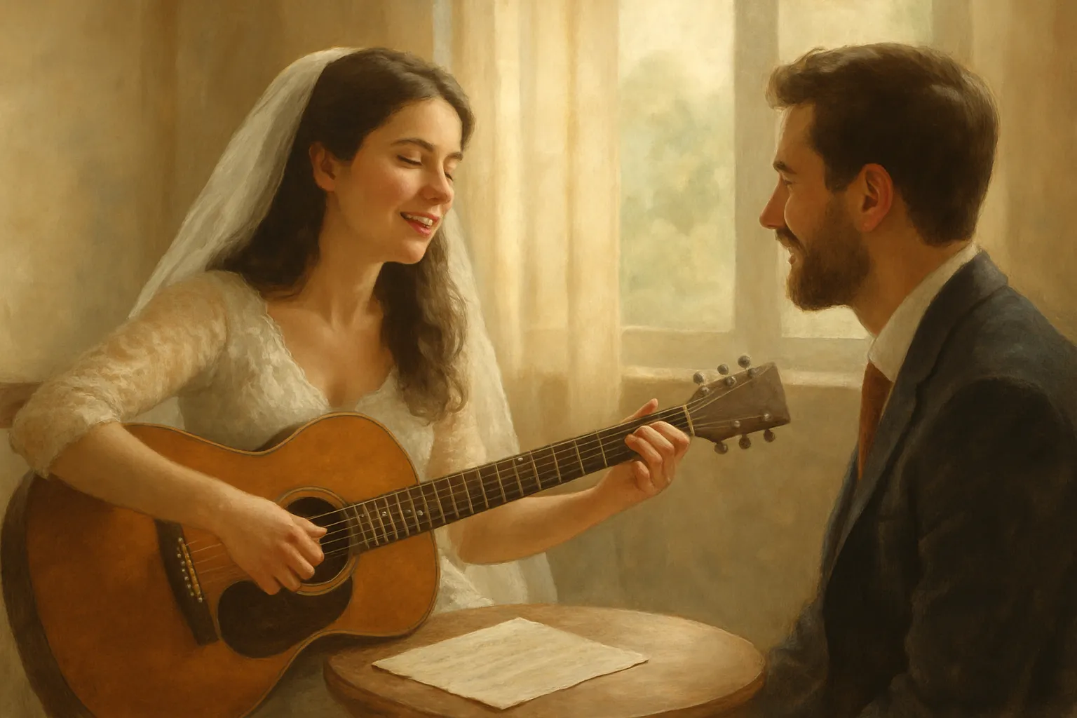 una canción de boda para el novio, escrita por la novia