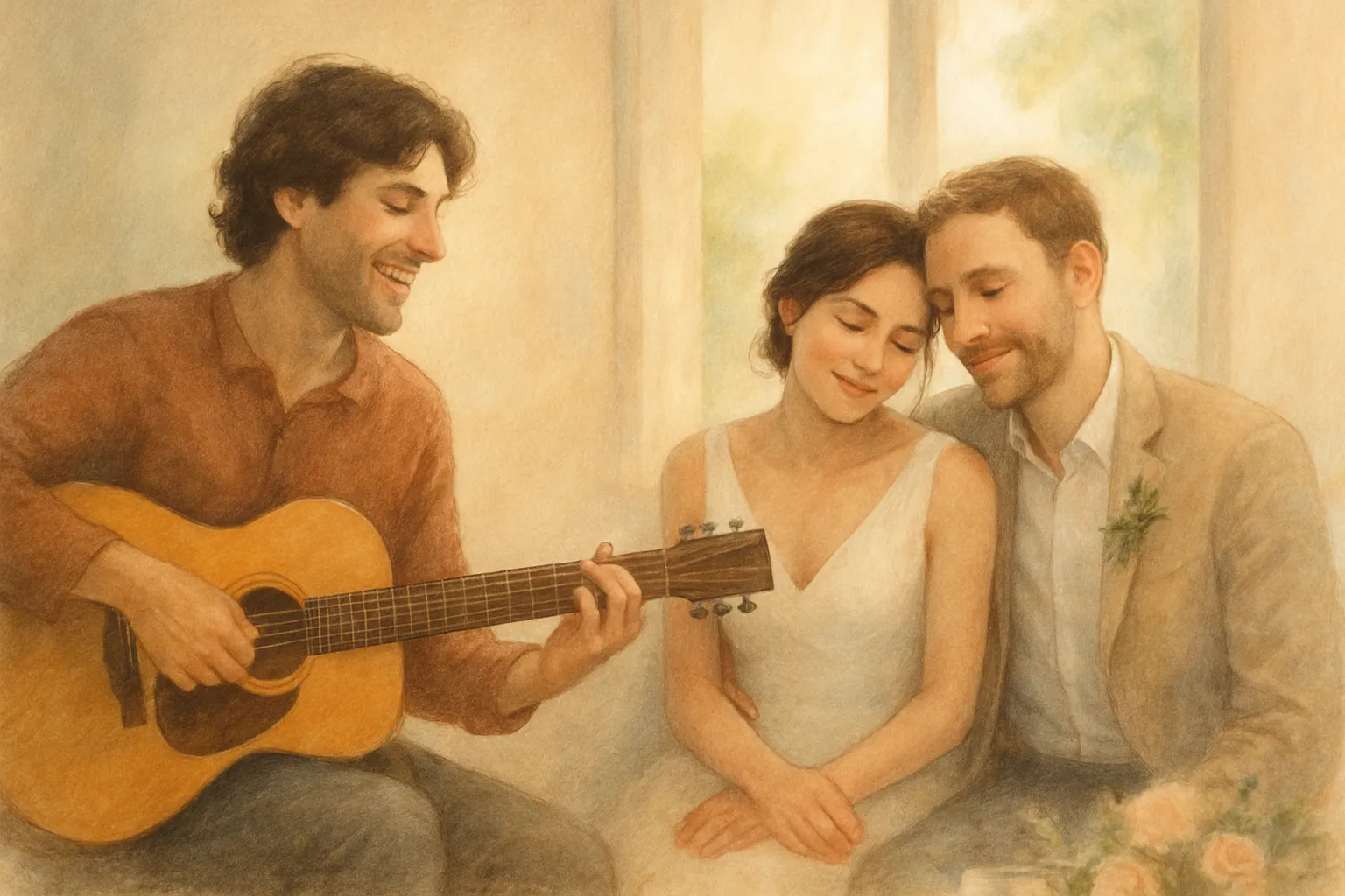 una canción en lugar de discurso de boda: cuándo tiene sentido