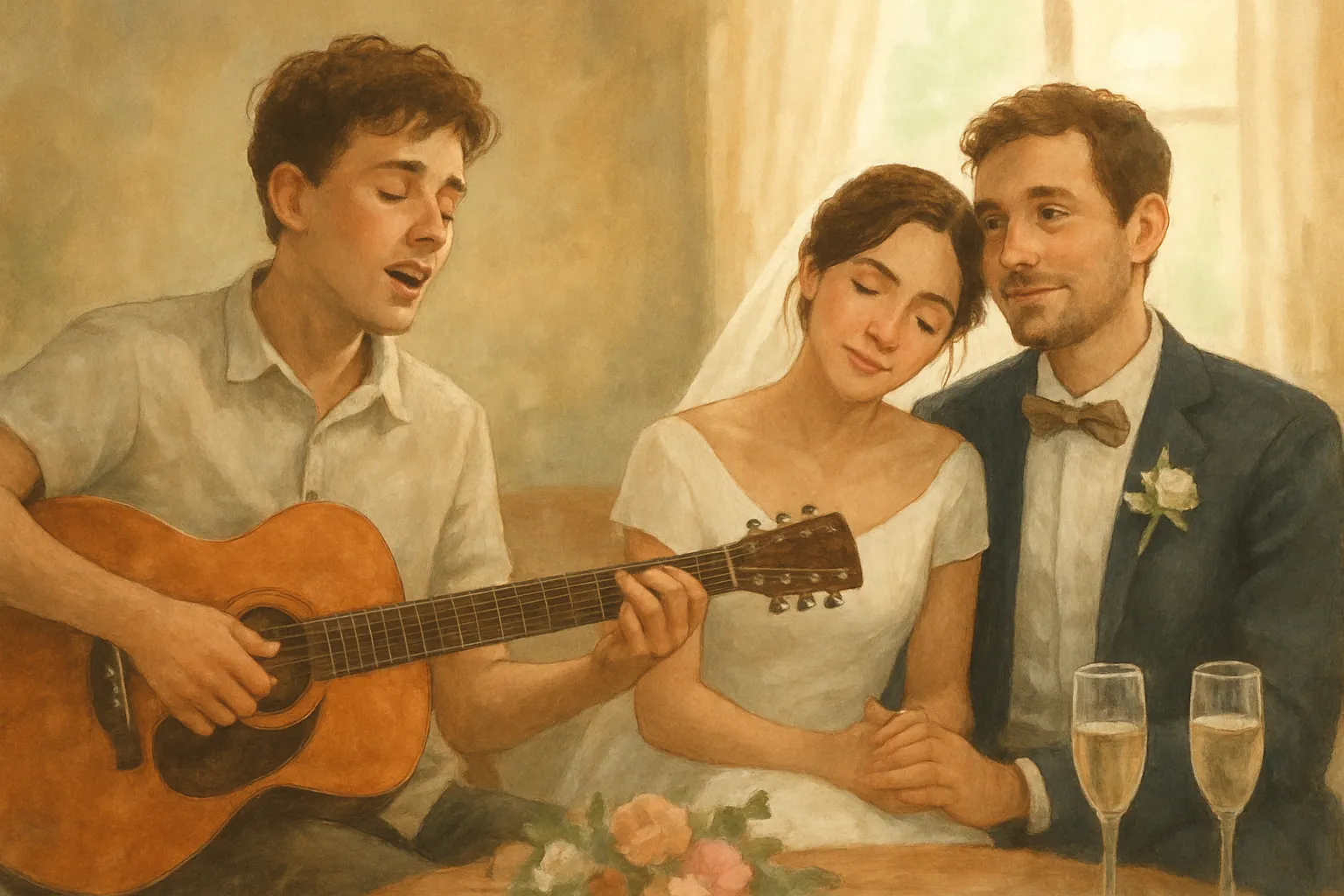 une chanson à la place d'un discours de mariage : les erreurs à éviter