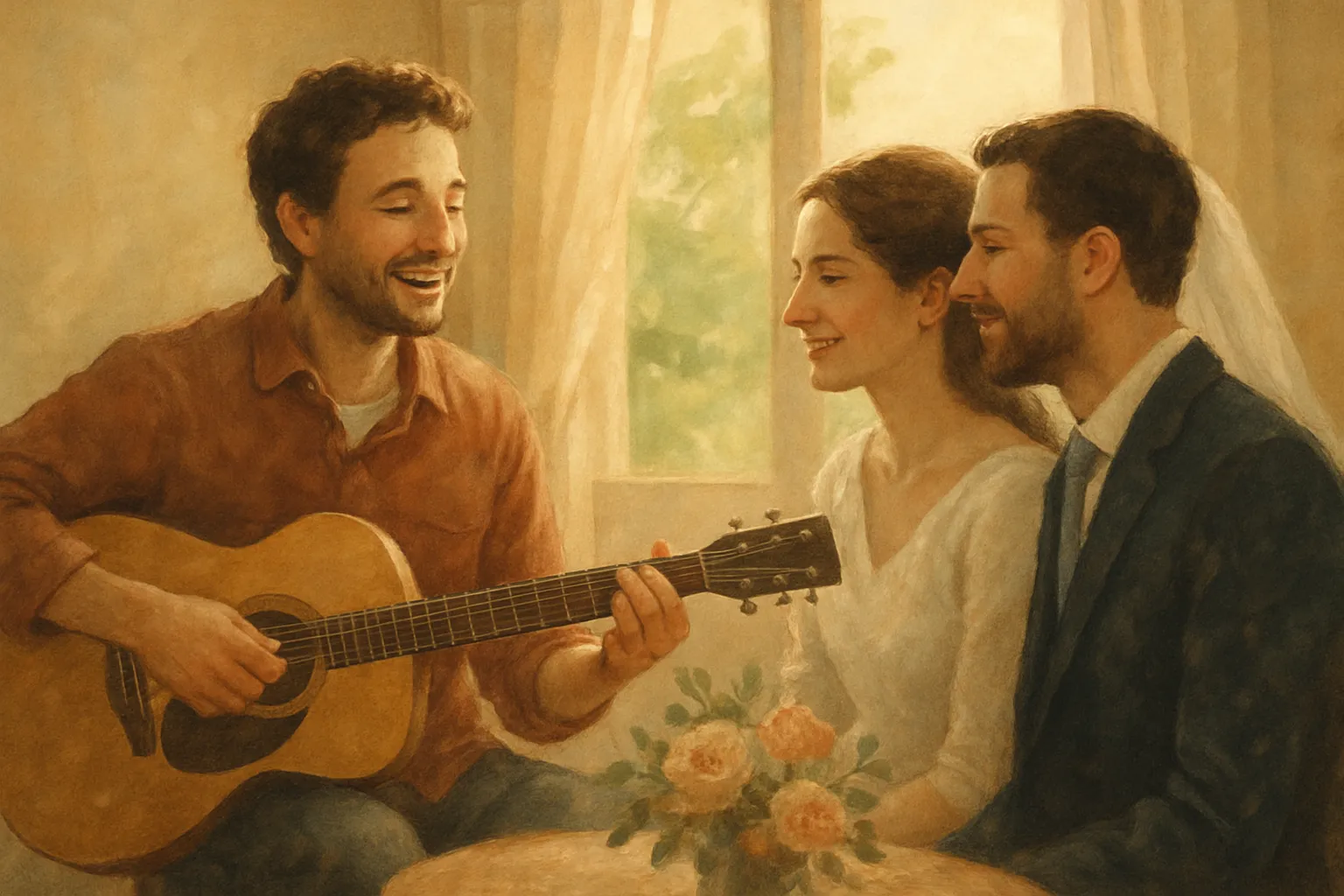 una canzone al posto del discorso di matrimonio