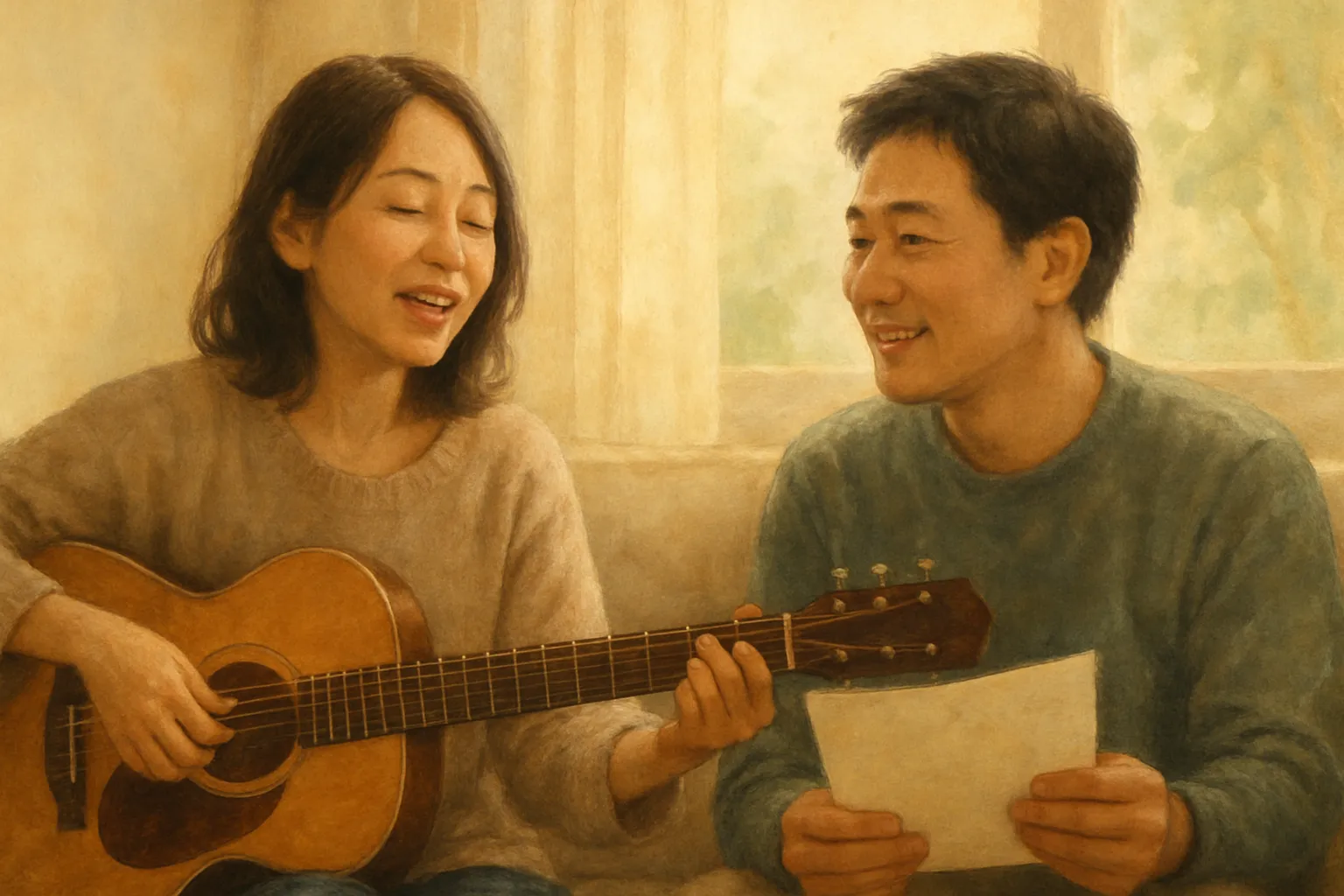 夫へ贈る記念日の歌に、伝えるといい五つのこと