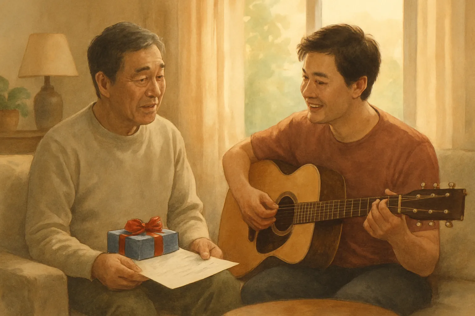 父の日 歌 プレゼントは、こうして一曲になります