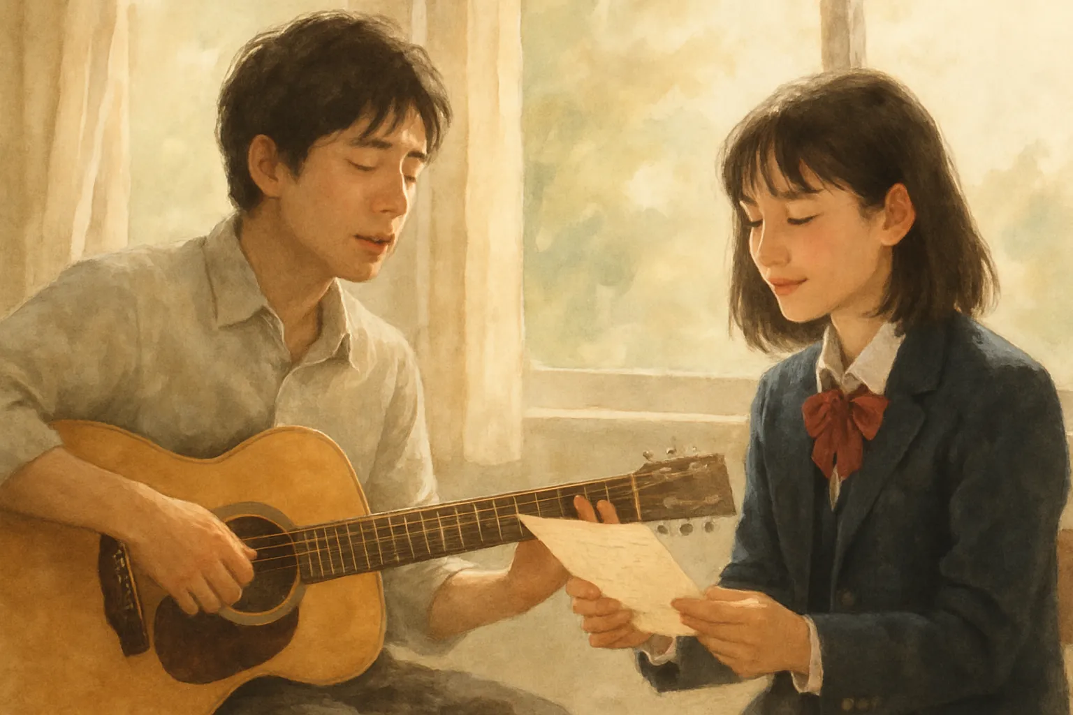 卒業の歌で、言えなかった言葉を渡す