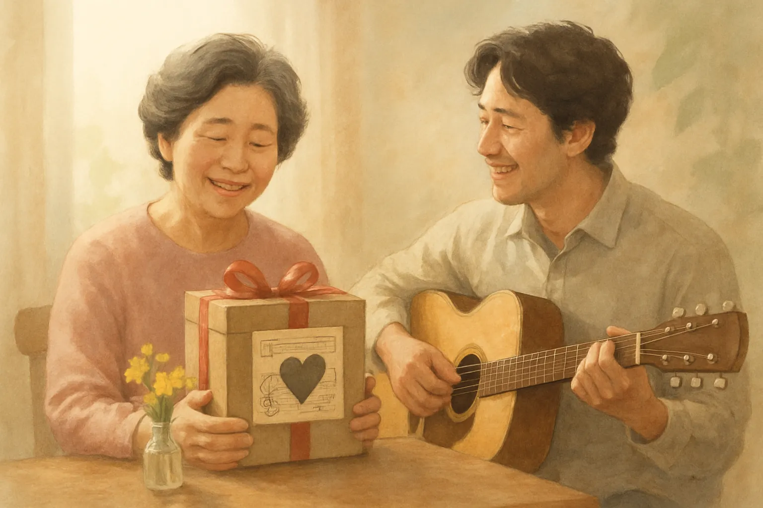 엄마 생일 맞춤 노래, 작곡가에게 뭘 적어야 할까요