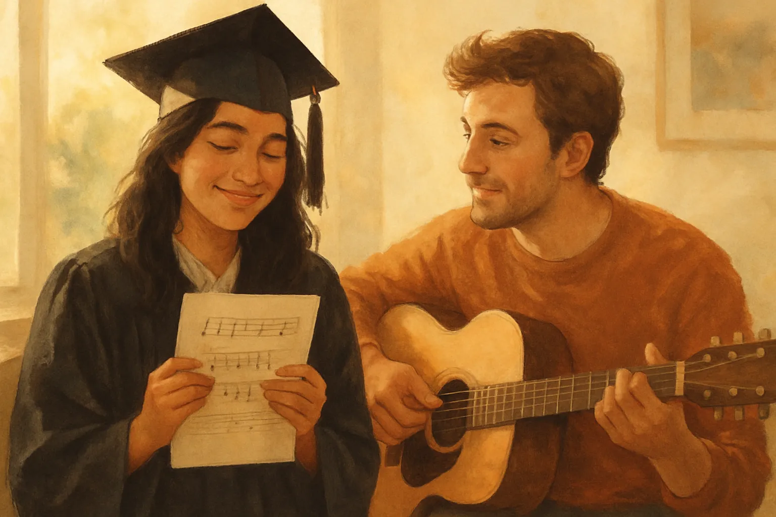 Uma música de formatura personalizada: diga o que as palavras não disseram