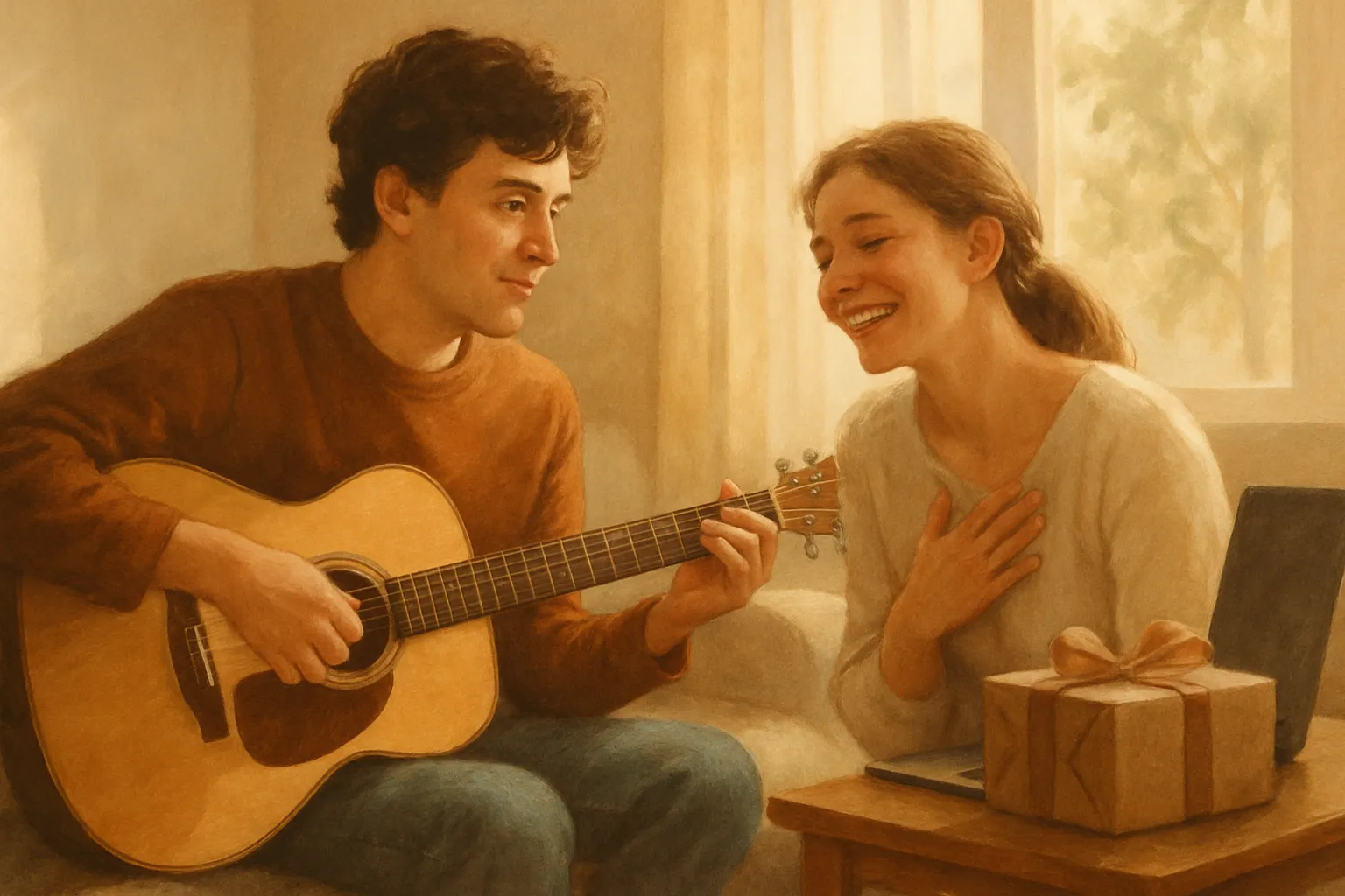 A música personalizada de presente perfeita: a sua história em música