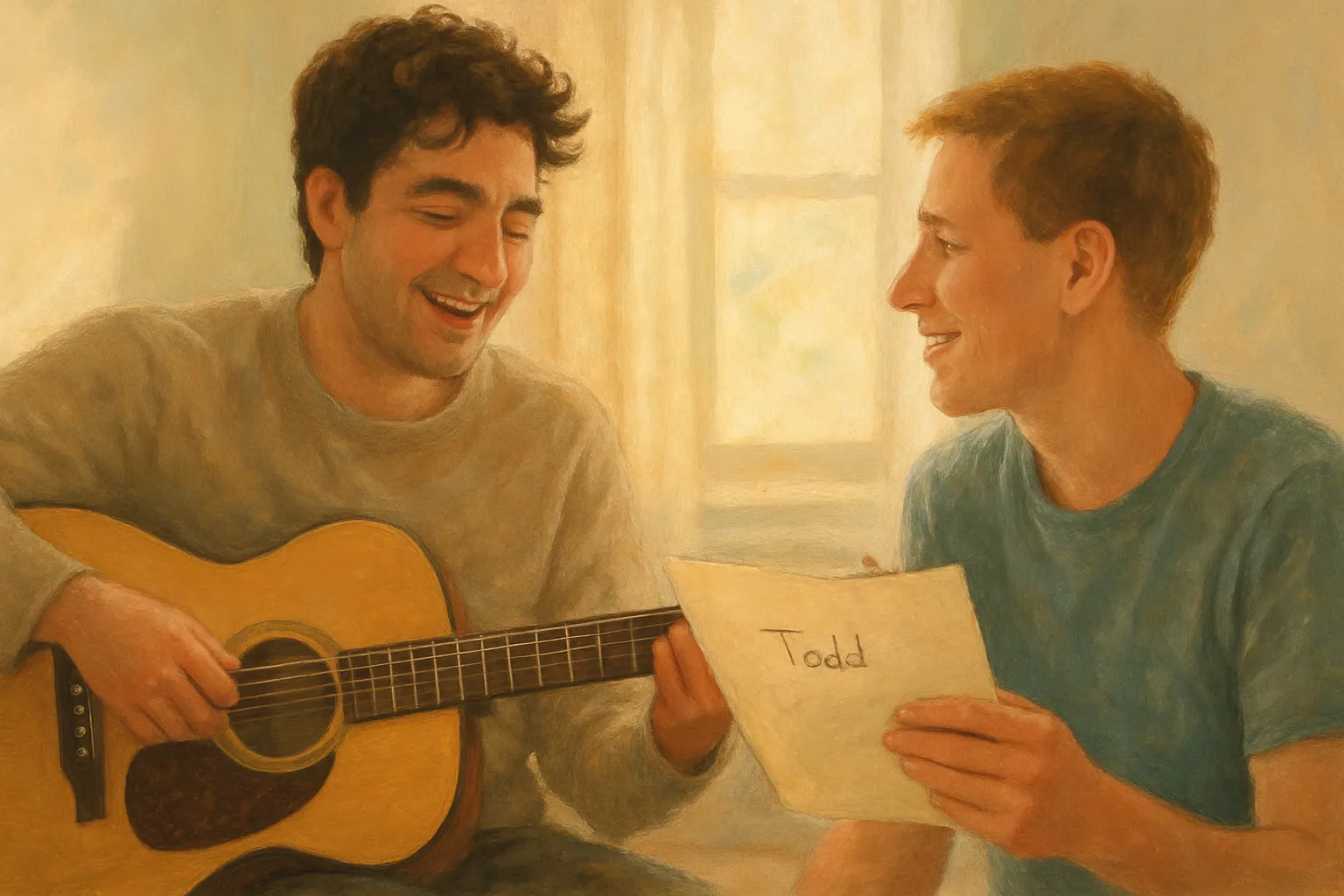 usar o nome do amigo na música personalizada que você encomendou