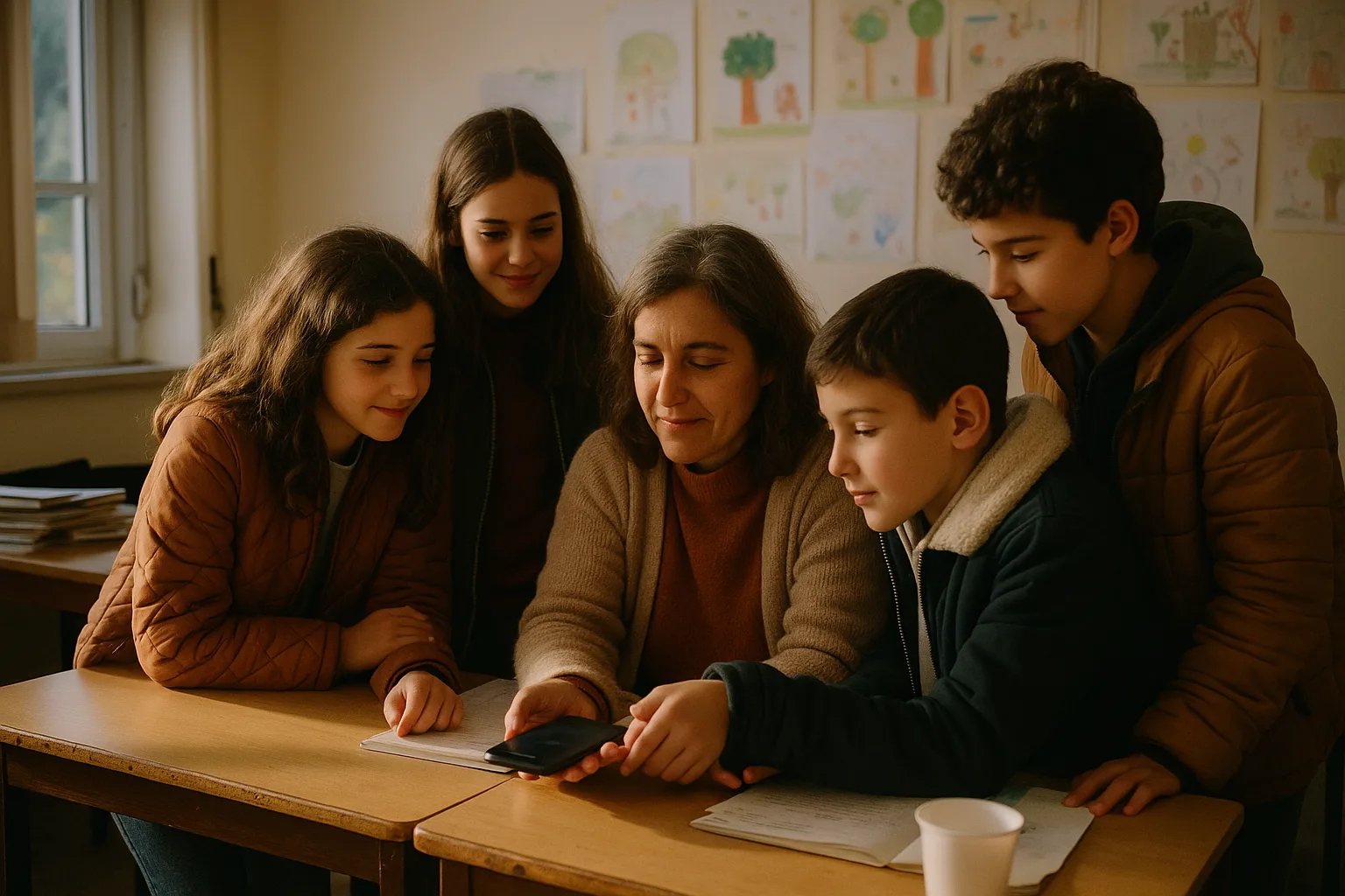 prenda para o Dia do Professor: uma canção da turma para a professora